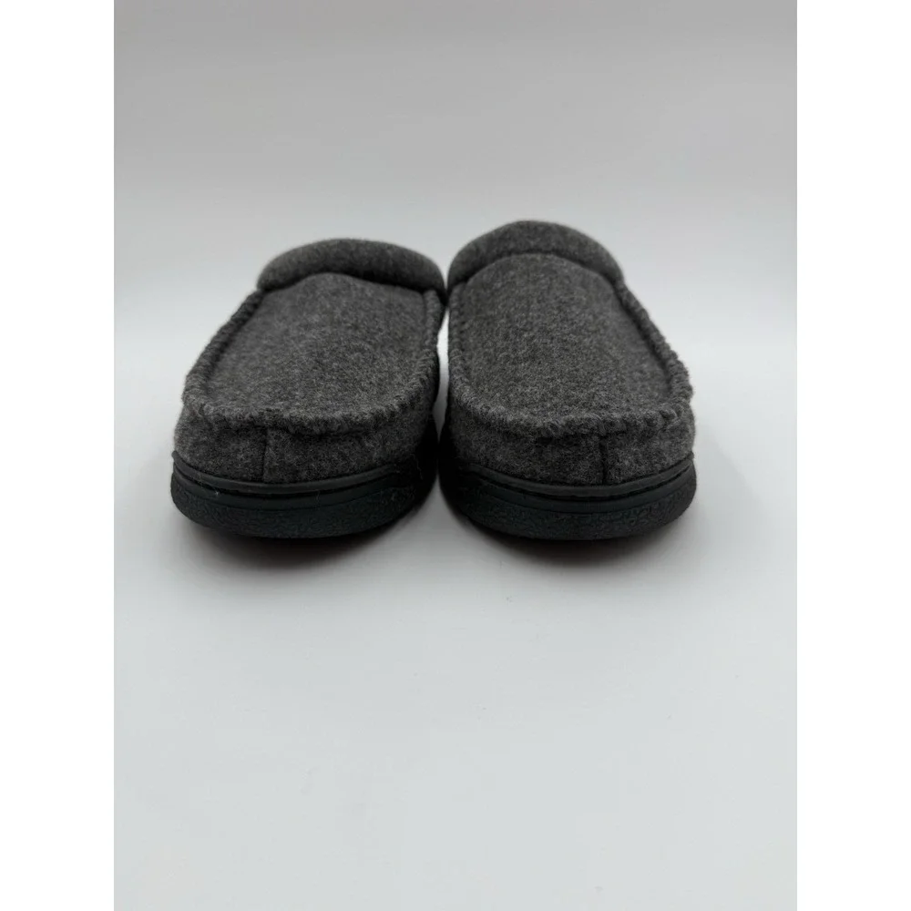 Dearfoams Dark Gray Wool Blend Memory Foam No Sweat Slippers‎ Men’s US 9/10